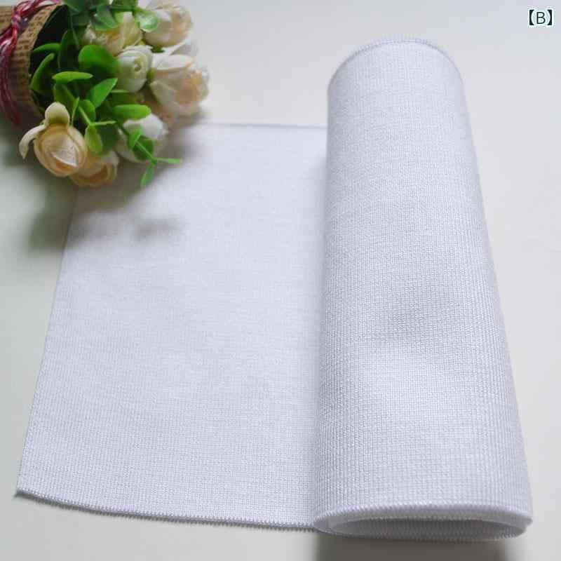 ストレート　生地　ソフト 15 CM 幅の ニット 細 リブ カラー 裾 袖口 ズボンの 拡張 生地 糸 通しの ..