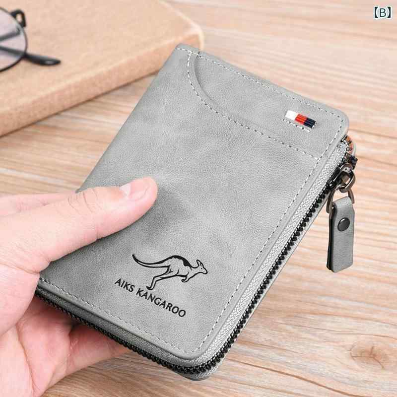 マネー　クリップ　財布 ファッション クラッチバッグ メンズ ウォレット ショート ジッパー 多機能 運転 免許証 カード バッグ