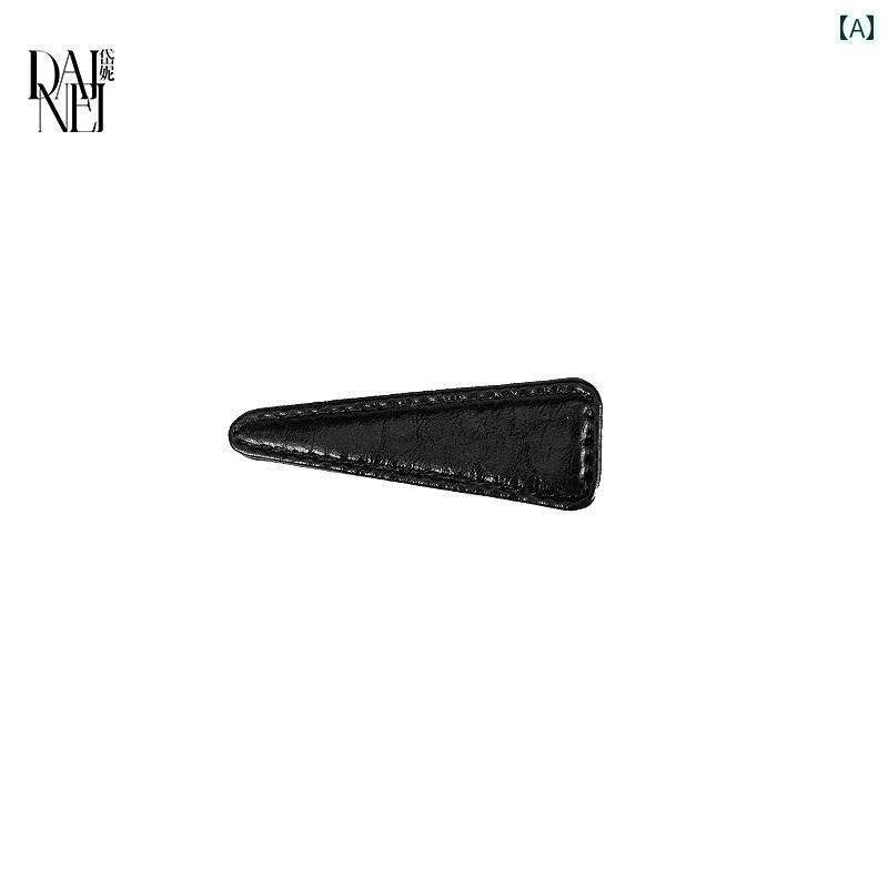 マネー　クリップ　財布 DAINEI Dai Ni レッド レトロ シンプル ストリーマー レザー ヘア ピン 女性用..