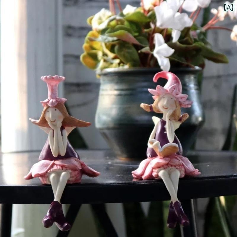 庭　装飾　飾り　 屋外の 中庭 テラスの 装飾 ガーデニング 食料 品 花の フェアリー 造園 庭の 樹脂 バルコニー レイアウトの(3)