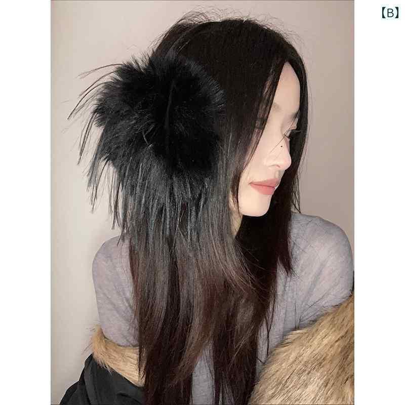 耳あて　防音　おしゃれ 秋冬 暖かい 厚手 イヤーマフ 2024 タッセル イヤーウォーマー ヘッド バンド ..