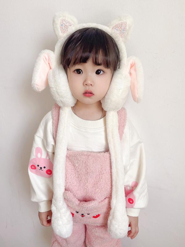 耳当て キッズ 子供用 冬用 防寒 かわいい おしゃれ ふわふわ もこもこ 厚手 女の...