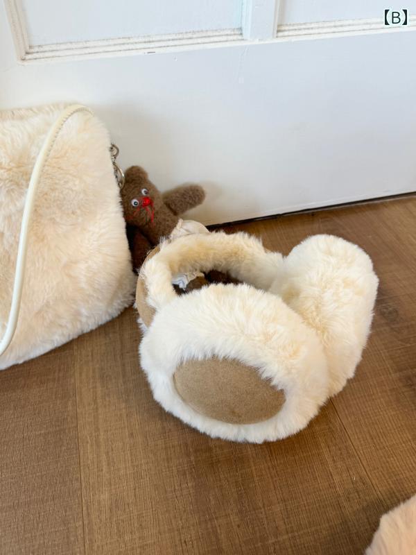 耳あて　イヤーマフ　かわいい マイ ラール ブラウンの 耳あて 女性用 かわいい 冬用 耳 保護 暖かい ..