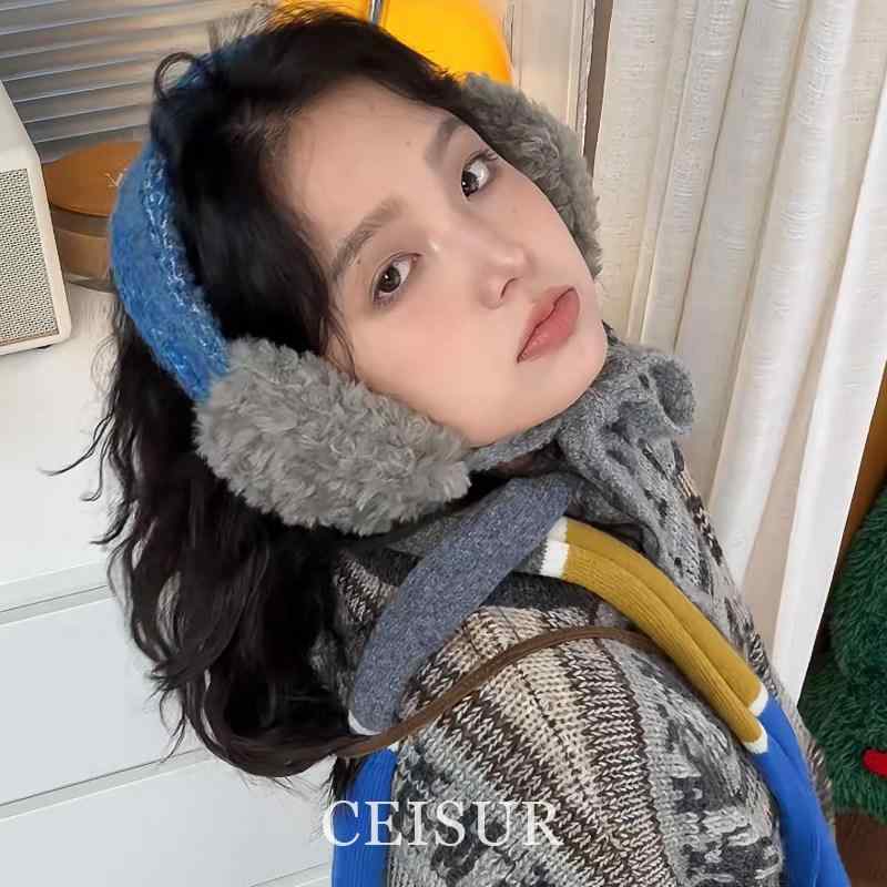 帽子 レディース 韓国ファッション おしゃれ 羊羔絨 フェイクファー 耳あて付き 耳当て 防寒 保温 厚手 裏起毛 ストラップ付き かわいい 暖かい スタイリッシュ カジュアル アウトドア 冬用 ウィンター小物 スキー スノボ 雪遊び 防寒具 アクセサリ