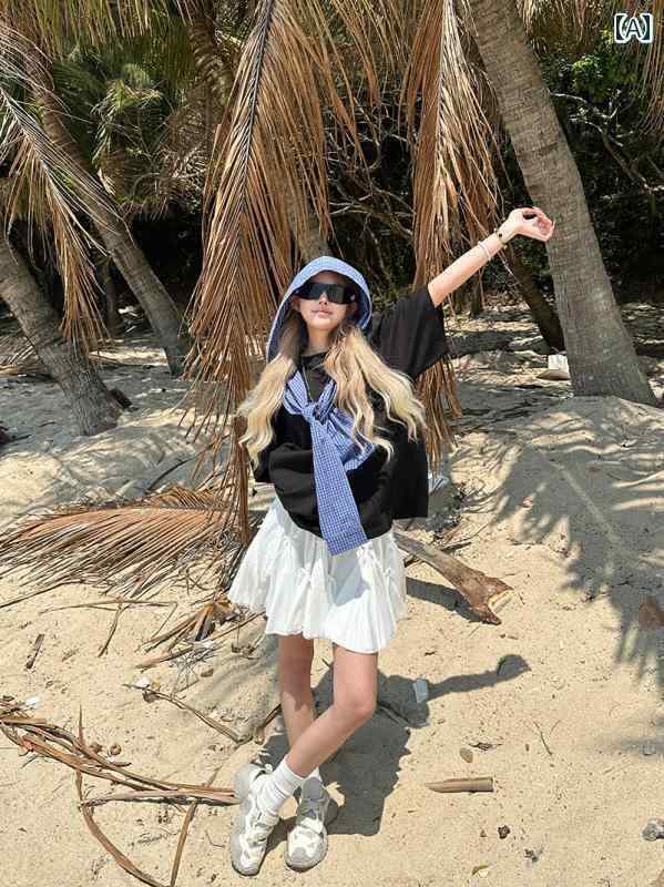 カップル　ユニセックス　ウェア Sixminu Guochao の カップル アメリカン スプライシング チェック 柄..