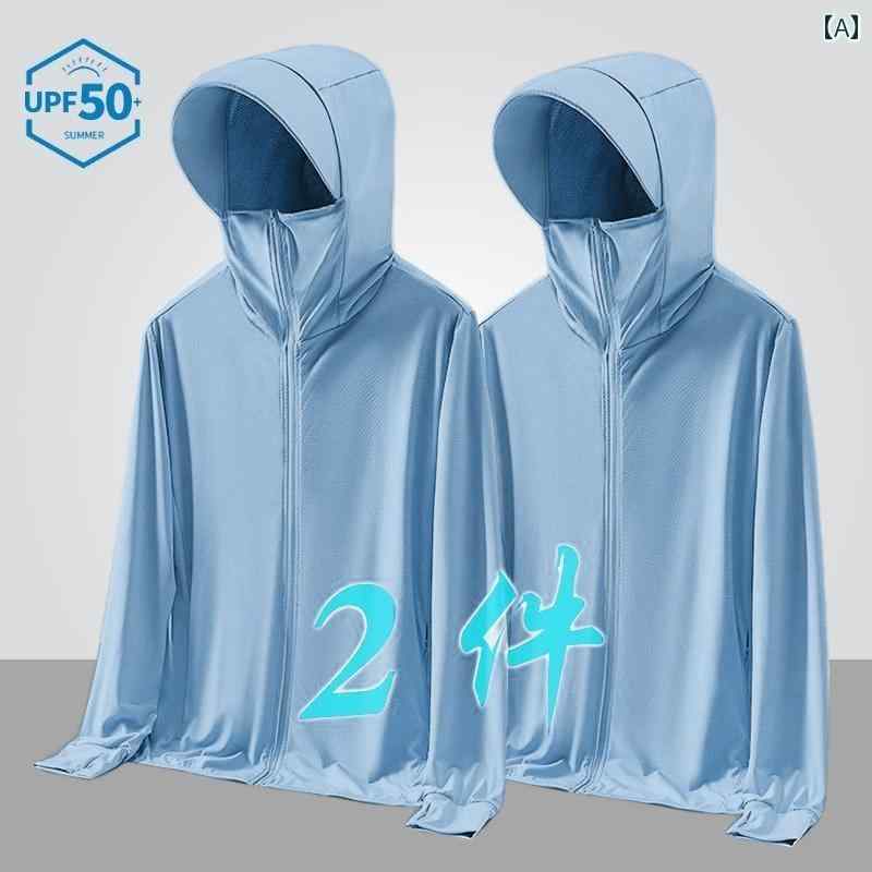 カップル　ユニセックス　ウェア アウトドア 冷感 ドライ 日焼け防止 衣類 メンズ レディース メッシュ..