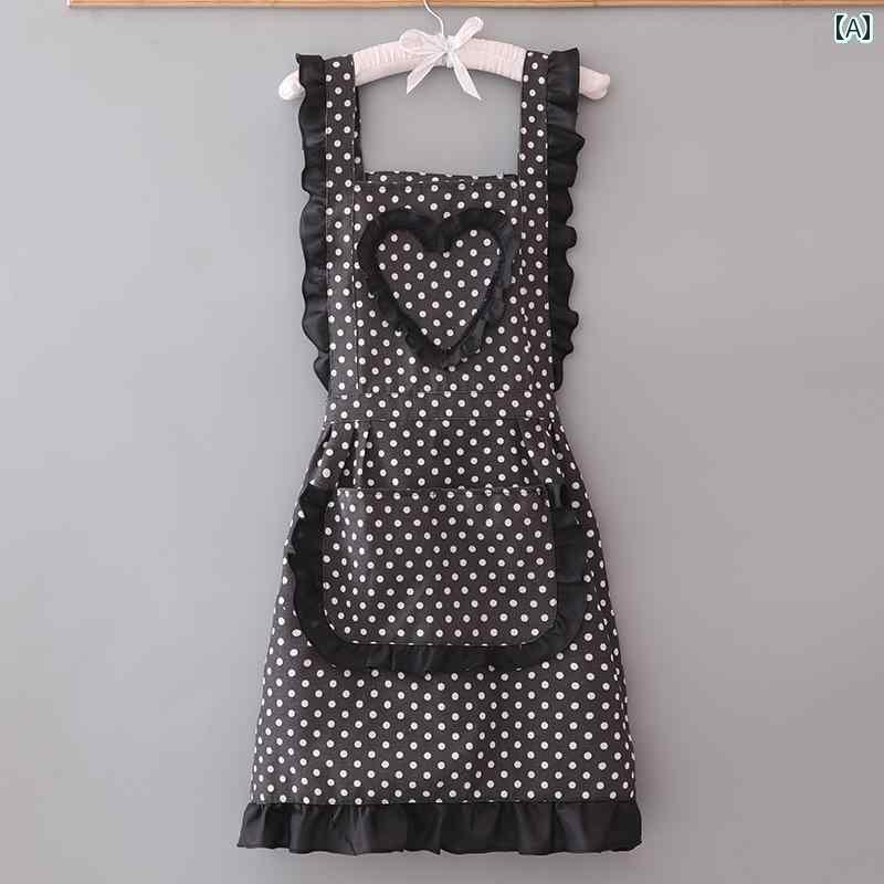 エプロン　おしゃれ　ママ レディース ホーム キッチン エプロン かわいい 料理 防汚 通気性 耐摩耗 作..