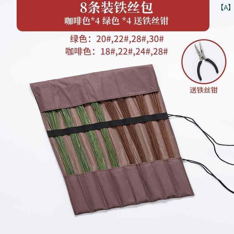 ガーデニング　DIY　道具　 の 紙で 包まれた ワイヤー フラワー 盆栽 フラワーアレンジメント 園芸 ツ..