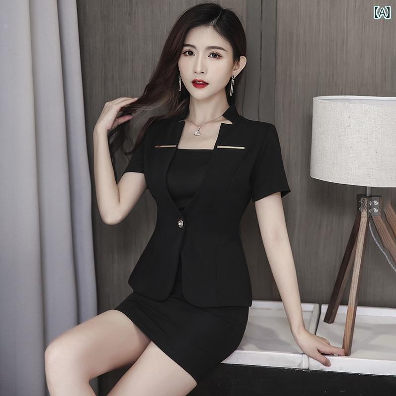 ドレス　ウェイター　レディース ペディキュア 技術者の 作業着 レディース 足 湯の マッサージ 作業着..