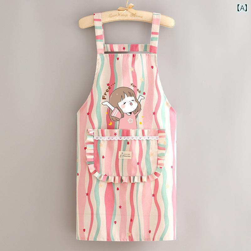 エプロン　レディース　おしゃれ キャンバス スモック 耐摩耗 小型 フレッシュ 長袖 エプロン キッチン 家庭 用 防汚 調理用 チョッキ 女性用 ケータリング 作業着