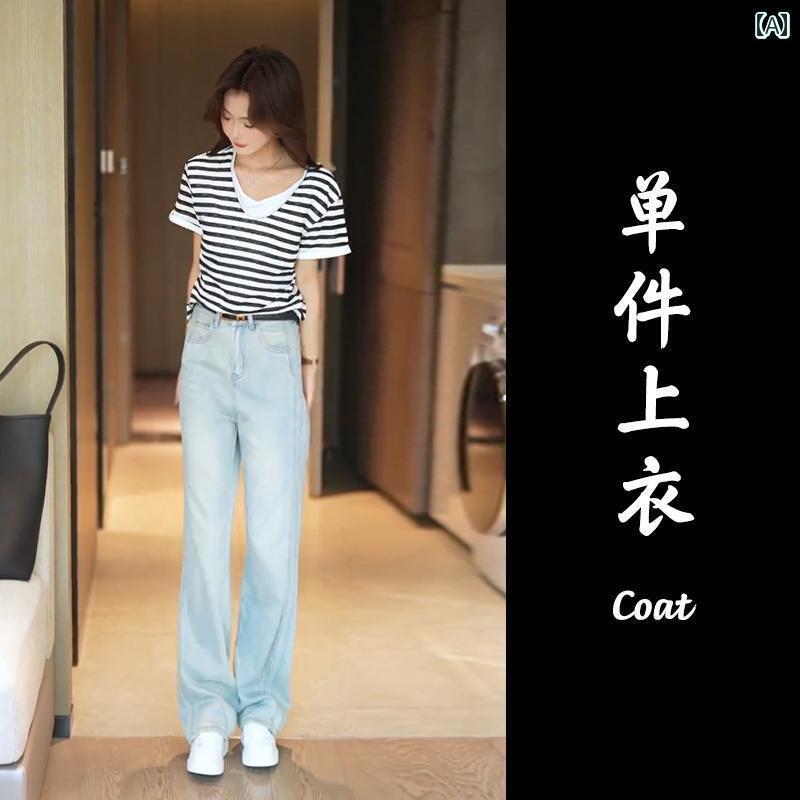 デニム ワンピース レディース 小柄な 女の子 カジュアルウェアの 完全な セット 2025年の 夏の 婦人服 遊び心が あり 活発な が 年齢を 減らす ツーピース スーツ