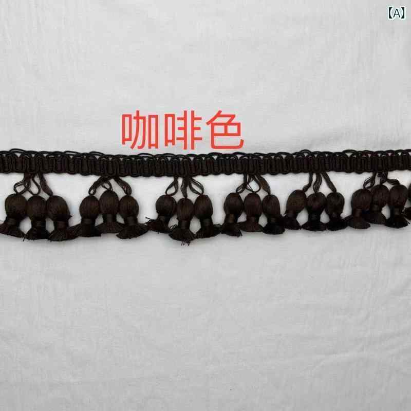 アクセサリー　ピン　ヘア フランスの 黒と 白の トリプレット コットン タッセル ホーム ファブリック..