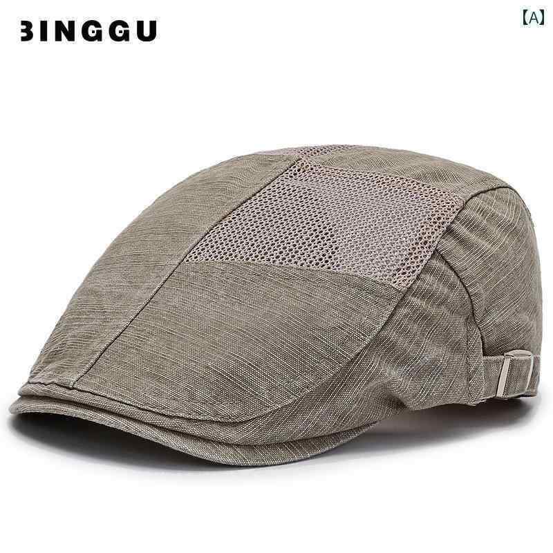 メンズ 帽子 キャップ 帽子 メンズ 夏用 メッシュ ひさし キャップお父さん 夏 通気性 日よけ ベレー 帽 高齢者お じいさん