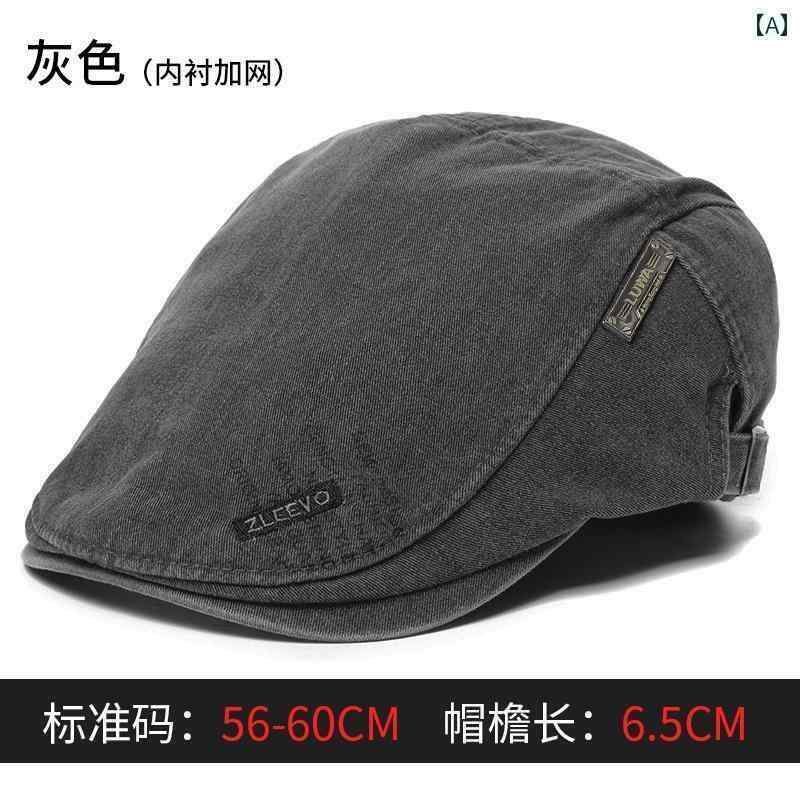 メンズ　帽子　キャップ メンズ キャップ レトロ カジュアル 旅行 帽子 ウォッシュ コットン フォワー..