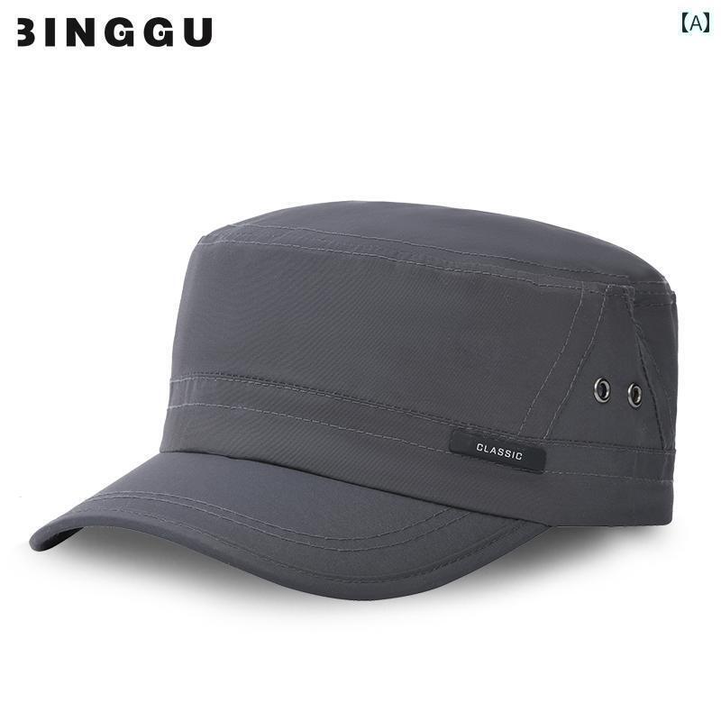 メンズ 帽子 キャップ 帽子 メンズ 夏 薄手 日焼け防止 フラット シルクハットお父さん 速乾 通気性 日よけ ひさし