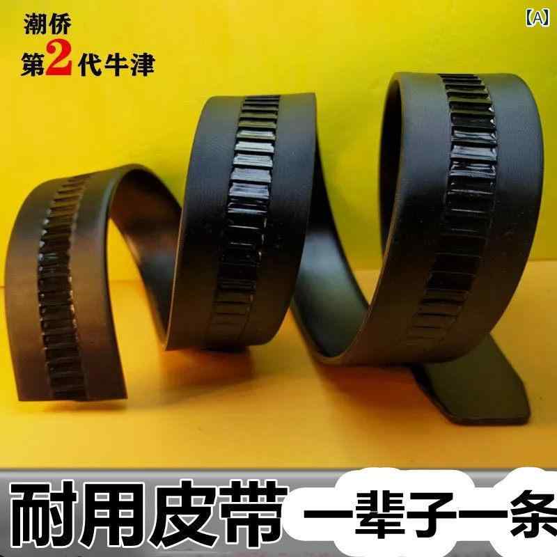 メンズ　ベルト　バックル フル 歯 スロット ヘッドレス シングル ベルトストリップ テンドン パンツ ベルト 中年 男性 自動 バックル バックルなし ヘッド