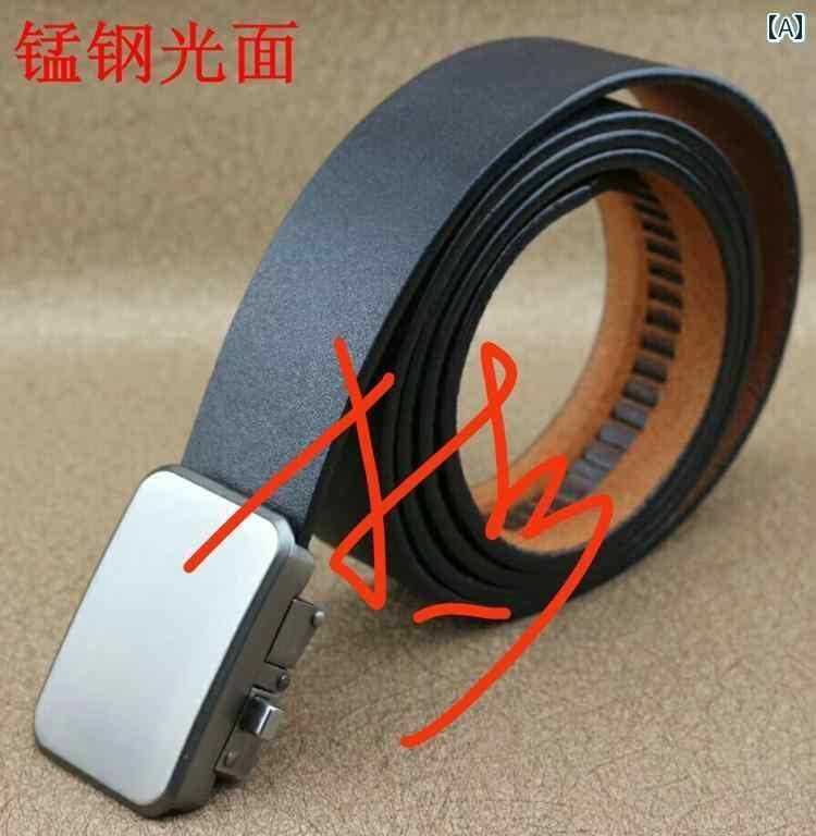 メンズ　ベルト　バックル の トップ 層 牛革 メンズ 革 ベルト ステンレス スチール 自動 バックルベ..