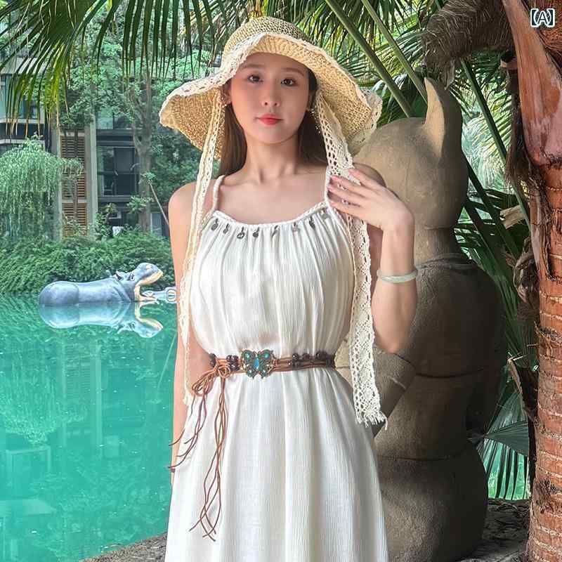 レディース　ベルト　チェーン ボヘミアン ベルト アクセサリー 女性用 装飾 スカート ドレス ジーンズ エスニックの ウエスト チェーン アーティファクト(4)