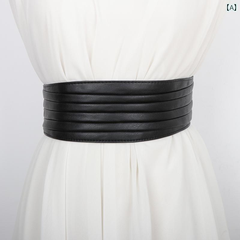 レディース　ベルト　チェーン ガードル レディース ワイド ベルト サテン 黒 緑 装飾 ドレス ウエスト..