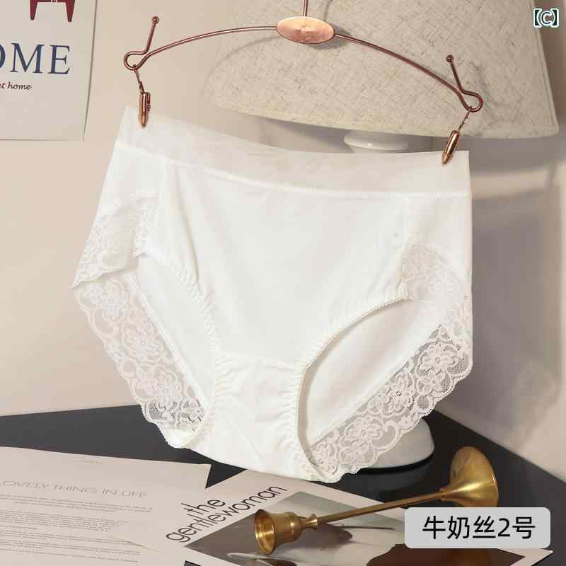 下着　レース　レディース レディース 白い 下着 大きいサイズ レース ミディアム ウエストと ハイウエ..