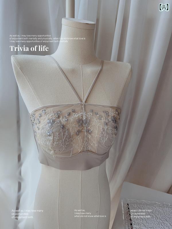 下着　レース　レディース ウサギの 耳の チューブ トップの 美しい 背中の 下着 大きい 胸と 小さい ..