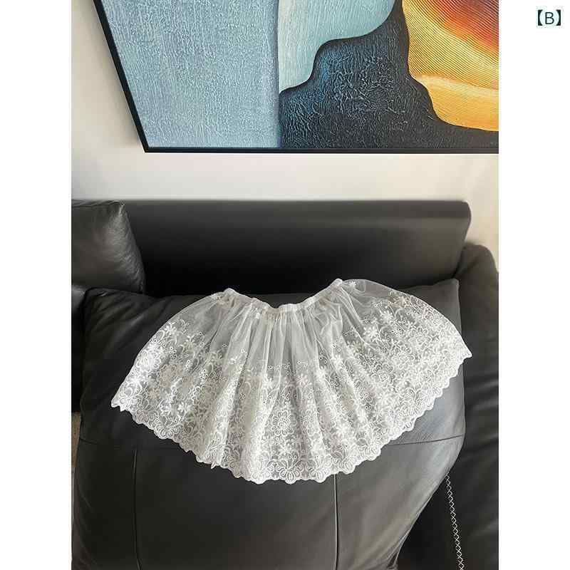 女性　下着　薄型 刺繍の 花の レースのお 尻の カーテン 女性 2025 レイ ヤード スカート 裾の カバー..