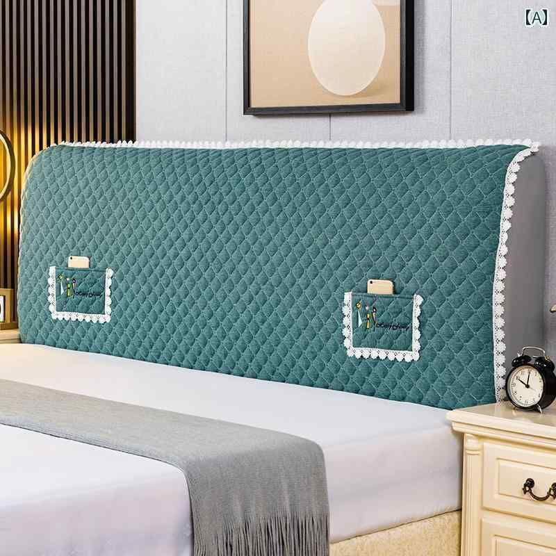 ベッド　カバー　 モダンで シンプル オールインクルーシブの ソフト ベッド バック カバー 布 ヘッド ユニバーサルな 取り外し 可能で 洗える ダストカバー