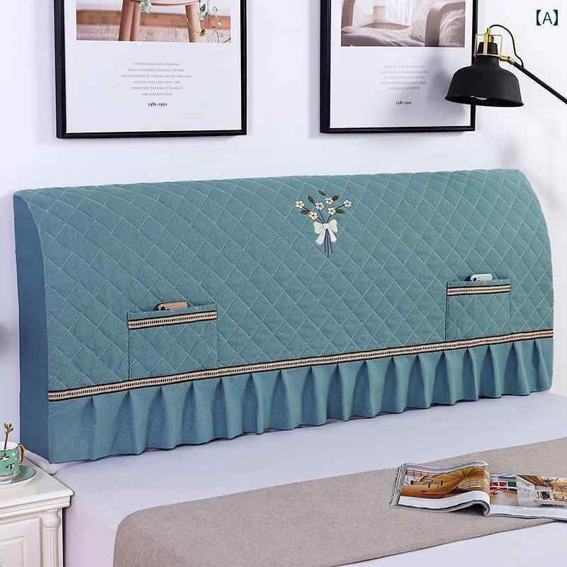 ベッド　カバー　 オールインクルーシブ ベッド ヘッド カバー ソフト バッグ シンプル モダン 防塵 伸..