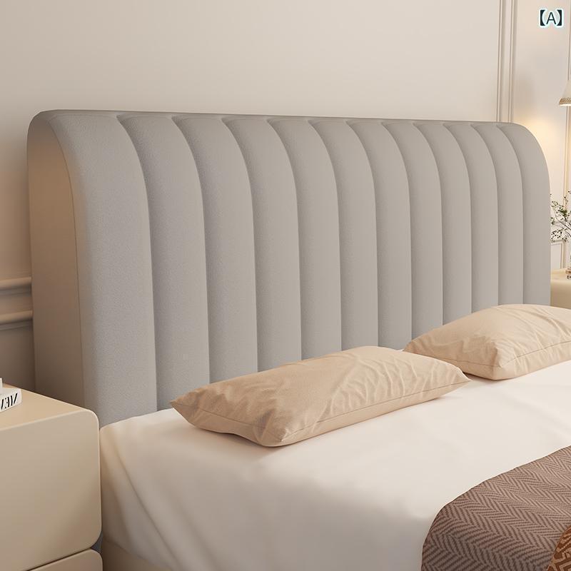 Bed Covers （Bedspreads） - ベッド　カバー　 シンプル 厚手 スエード ベッド ヘッド カバー ソフト バッグ バック ユニバーサル 防塵