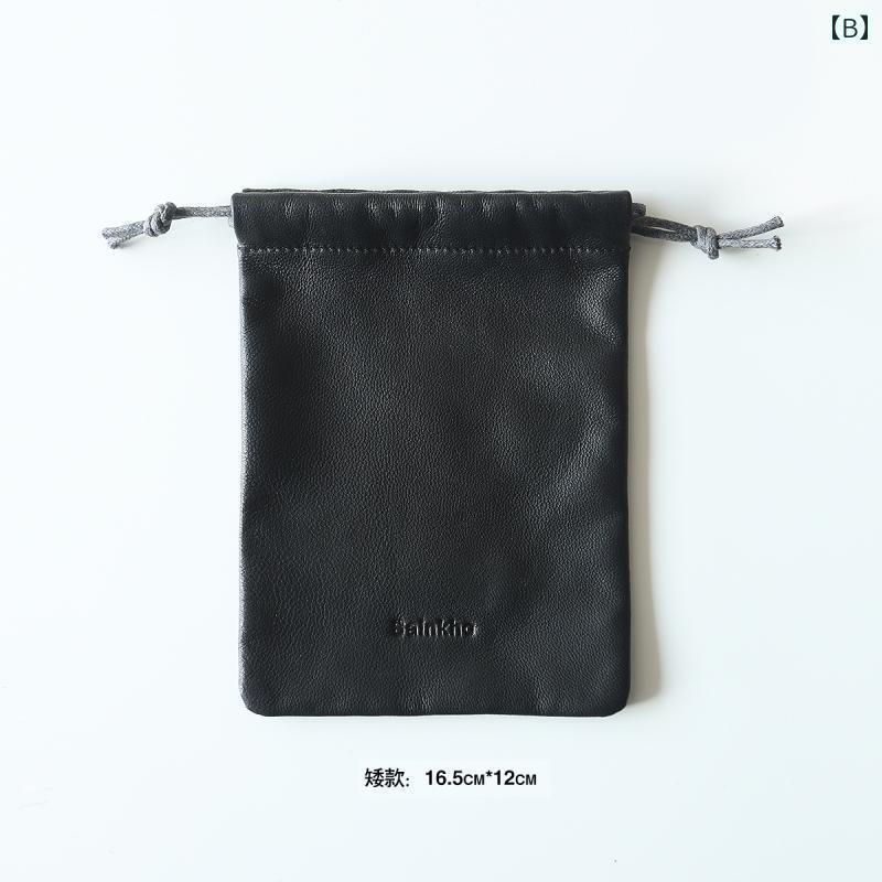 ケース　皮　収納 革 パイプ バッグ メガネ 口紅 カード カメラ 収納 データ ケーブル コレクション テキスト スマートフォン シープスキン バンド ル ポケット