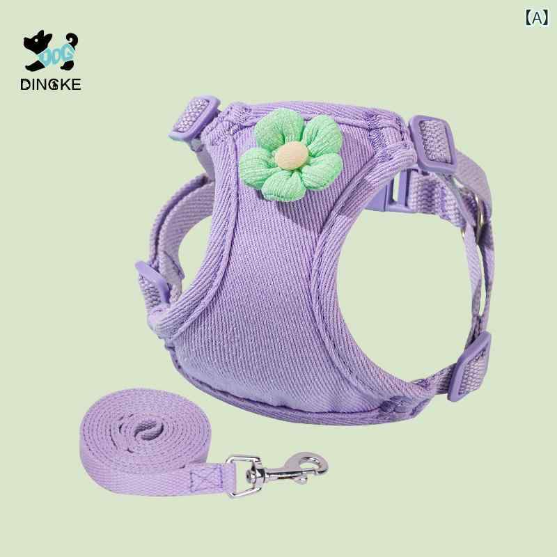 ハーネス 犬用 リード 子犬の 犬の 牽引 ロープ 胸 ハーネス ベスト 散歩 小型 中型 犬 チェーン テディ ビション コーギー