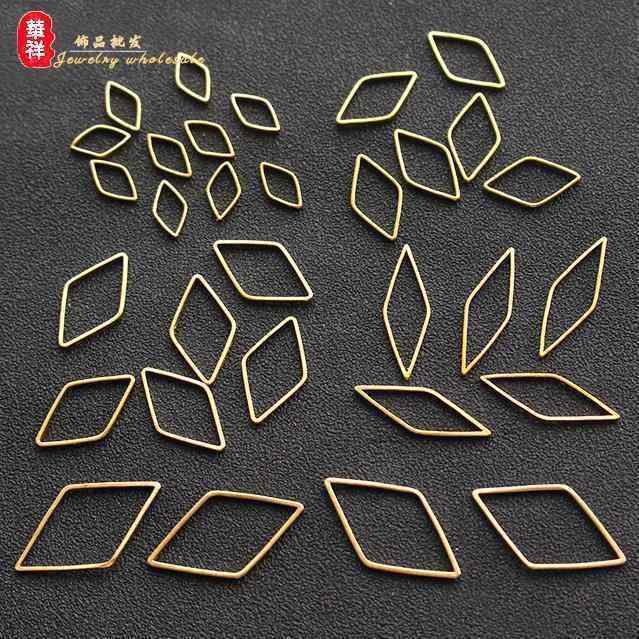 アンティーク　雑貨　DIY DIY 金属 ジュエリーアクセサリー 銅 プリズム ペンダント 真鍮 幾何学 四 辺..