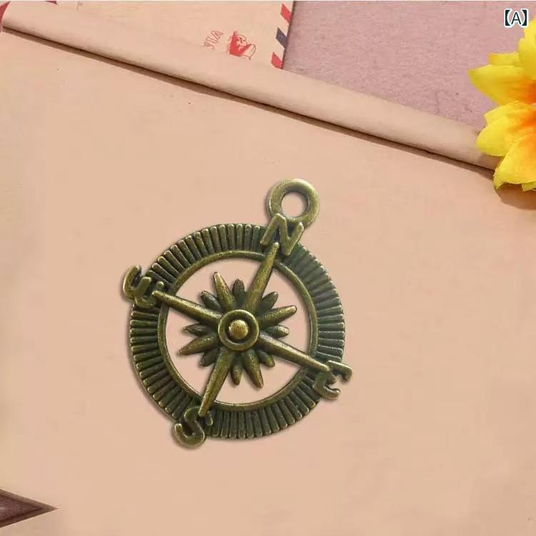 アンティーク　雑貨　DIY レトロ 旅行 ノート ペンダント 旅行者 真鍮 DIY アクセサリー ブロンズ 金属..