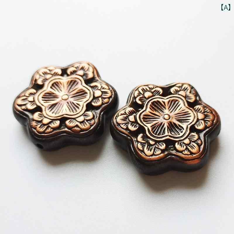 アンティーク　雑貨　DIY CCB レトロ パターン 赤銅 ブロンズ ブラッシュ ビーズ シリーズ DIY ジュエ..