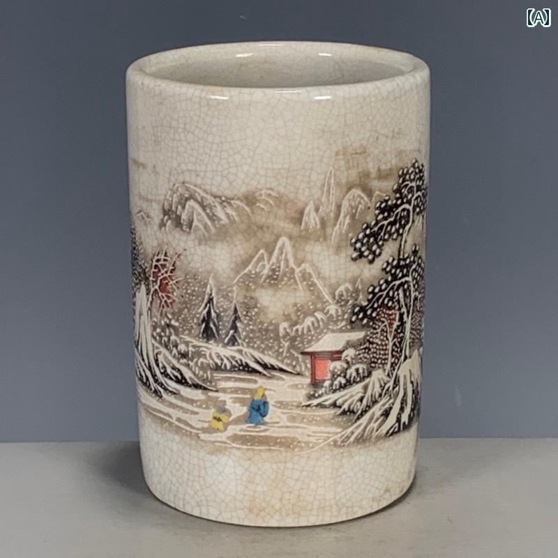 アンティーク　雑貨　飾り アンティーク 磁器の 古風 品々 コレクション 清朝 光 緒 時代の ひび割れた..