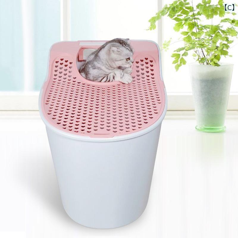 猫 トイレ ボックス トップ エントリー 防臭 猫用 トイレ 特大 防 滴 完全 密閉型 剤