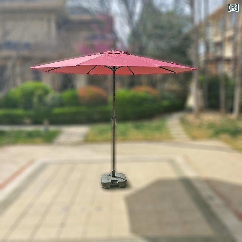 パラソル　日傘　傘 屋外 パラソル 防水 日焼け防止 厚手 ガーデン 手回し センター コラム ストール ..