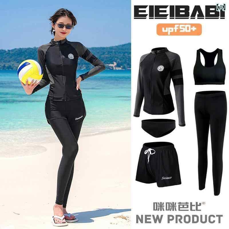 マリンスポーツ スーツ　水着 ダイビング スーツ新 カップル 大きいサイズ 水着 日焼け防止 速乾 サーフィン シュノーケリング スプリット クラゲ 服 メンズ レディースの 長袖 ズボン