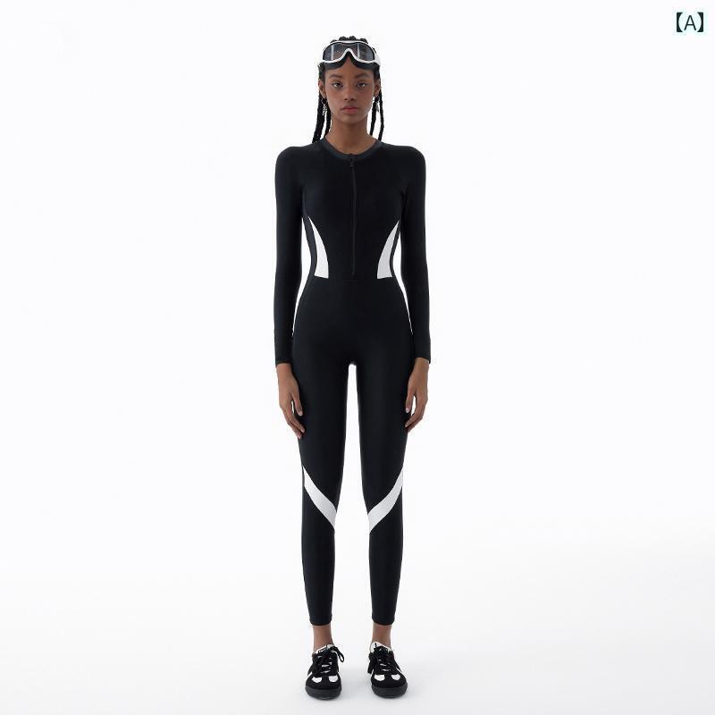 マリンスポーツ スーツ　水着 Xin Zhilei 水着 レディース 2024 長袖 ロング パンツ 全身 日焼け防止 ..