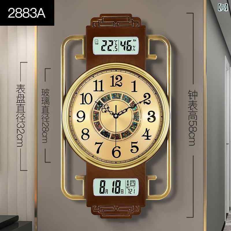 壁掛け 時計 おしゃれ 中国 カレンダーの 壁 時計 リビング ルーム ホーム ファッション 壁掛け サイレ..