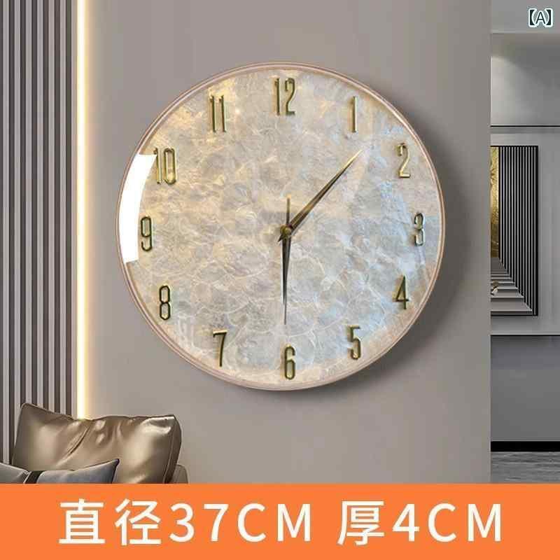 壁掛け 時計 おしゃれ 軽量 高級 シェル 壁掛け 時計 2025年 リビング ルーム ホーム モダン シンプル 雰囲気