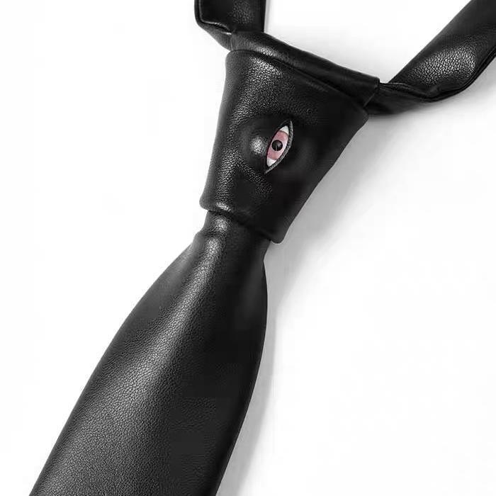 ネクタイ ビジネス 男性用 SAUER レザー アイボール タイ｜ Plank Ateliers