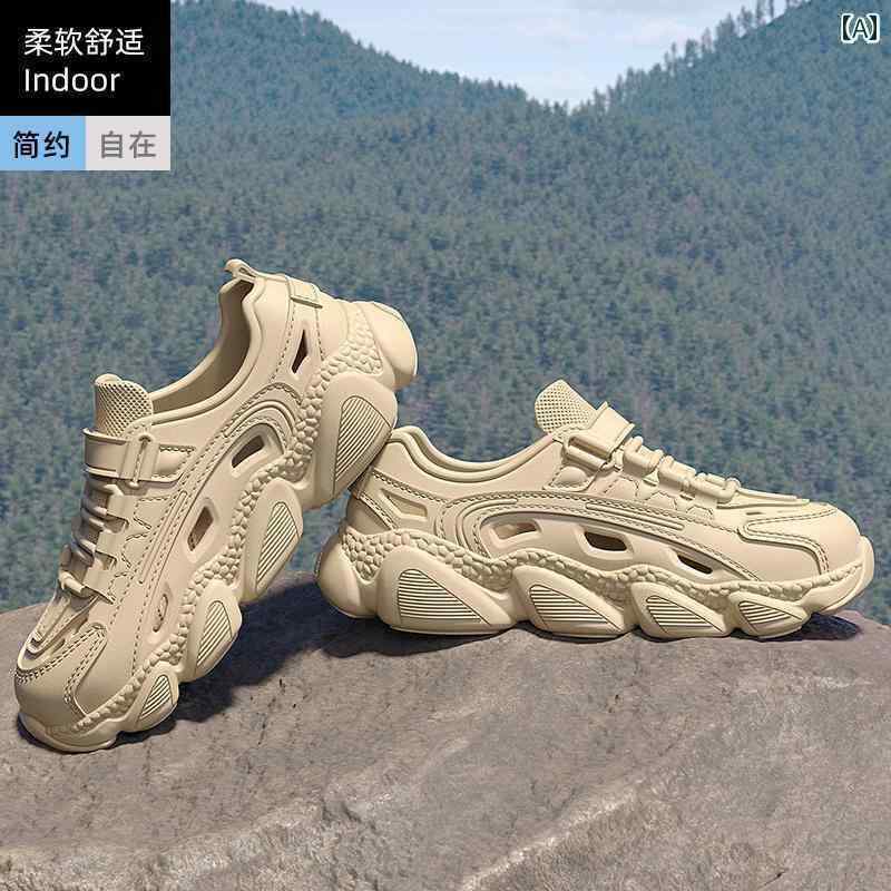 サンダル 男性用 カジュアル 男性用 夏用 ホール シューズ 厚底 滑り止め EVA 防臭 通気性 サンダル ビーチ スポーツ スリッパ