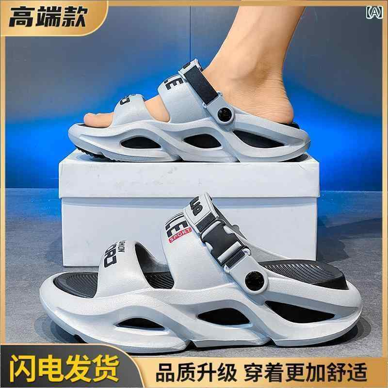 サンダル 男性用 カジュアル メンズ 夏 アウター サンダル 柔らかい 底 滑り止め 大きいサイズ 45 防臭 高揚 両用 ドライブ ビーチ スリッパ