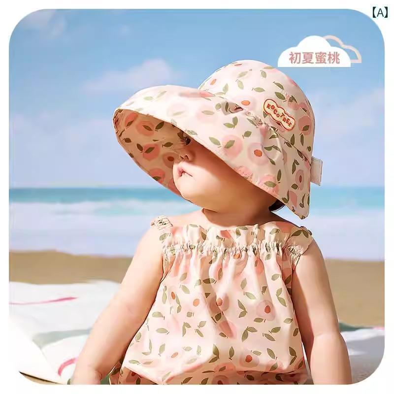 赤ちゃん 帽子 ベビー KK Tree ベビー サンハット 紫外線 カット 子供用 夏用 男の子 女の子 薄型