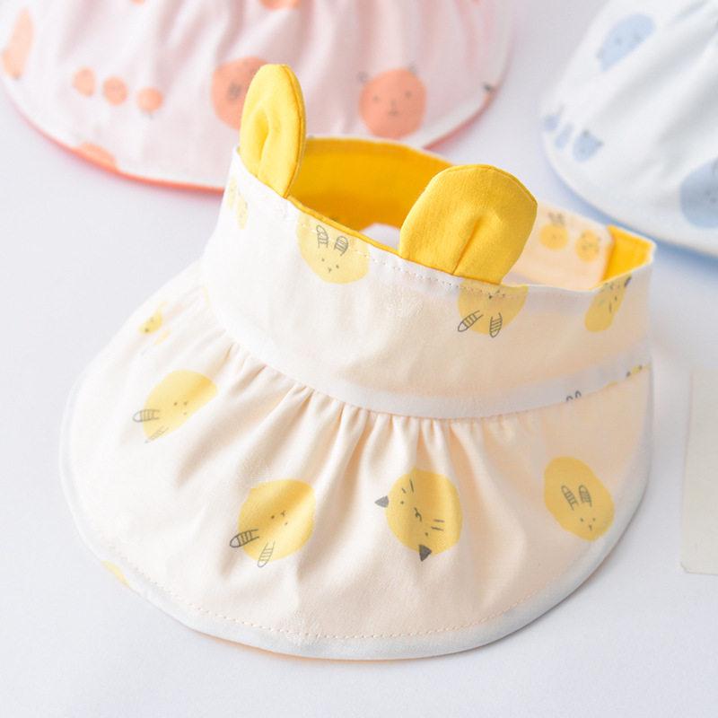 ベビー用帽子 キッズ 子供 赤ちゃん サンバイザー キャップ かわいい 日除け 紫外線対策 遮光性 熱中症予防 暑さ対策 軽量 通気性 涼しい アウトドア 公園 外遊び お出かけ 散歩用 日焼け防止 サイズ調整可能 接触冷感素材 洗濯可能 ベビー用品 フ