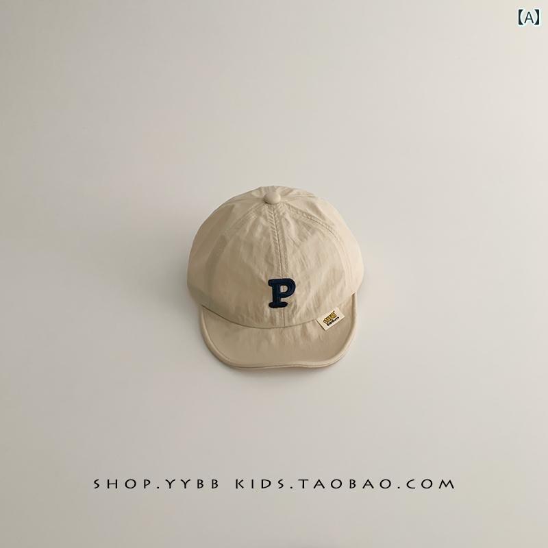 赤ちゃん 帽子 ベビー ベビー 帽子 夏 薄手 日よけ 通気性 メンズ レディースの キャップ 春 速乾 日焼け防止 子供の 野球帽