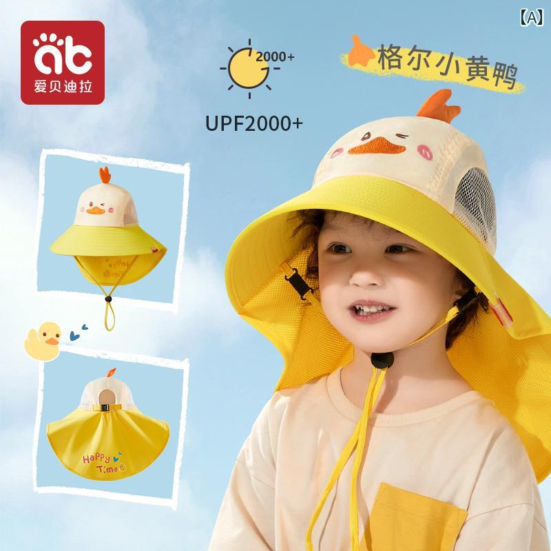 赤ちゃん　帽子　ベビー 子供用 サンハット 紫外線 防止 男の子と 女の子用 ベビー 夏用 薄型 幼児用 ..