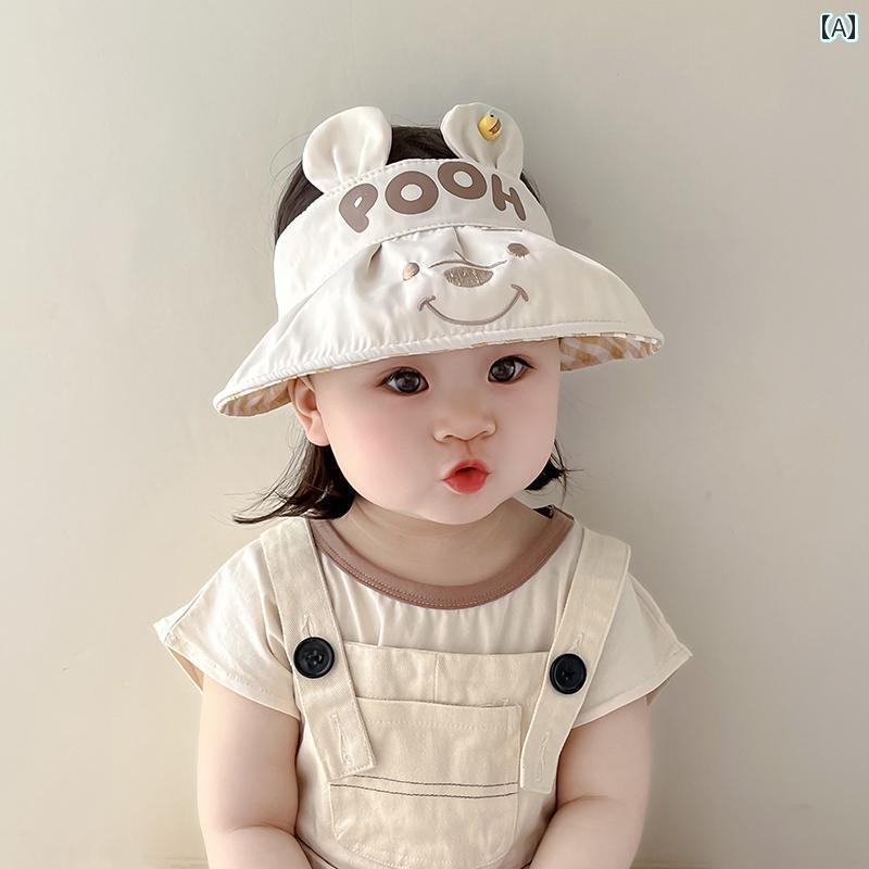 赤ちゃん 帽子 ベビー ベビー 帽子 夏用 薄手 女の子 ベビー用 空 トップ ダックビル ハット 子供用 つばの 大きい サンハット