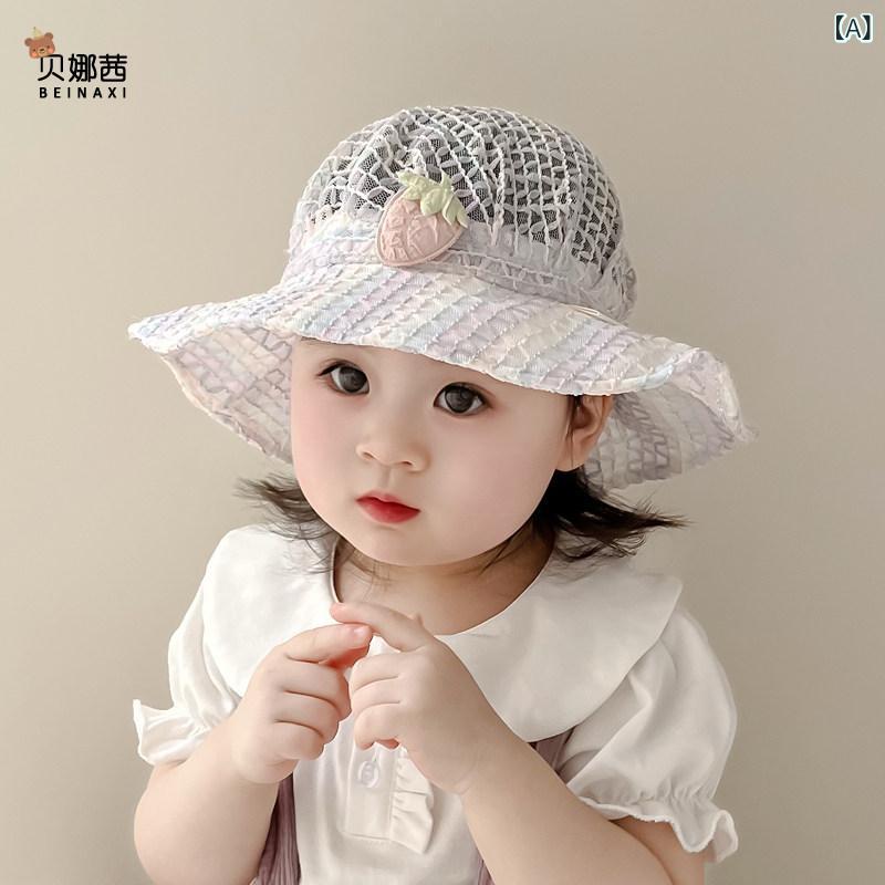 帽子 ベビー キッズ 春夏 通気性 柔らかい 漁師帽 日よけ帽 紫外線対策 遮光 かわいい おしゃれ 赤ちゃん 日除け 折りたたみ 持ち運び便利 軽量 外出用 公園遊び 旅行 カジュアル シンプル ナチュラル 男の子 女の子 出産祝い 贈り物 プレゼント